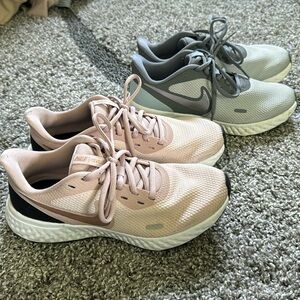 Nike Revolution Running Sneakers, women’s size 7.5 bundle